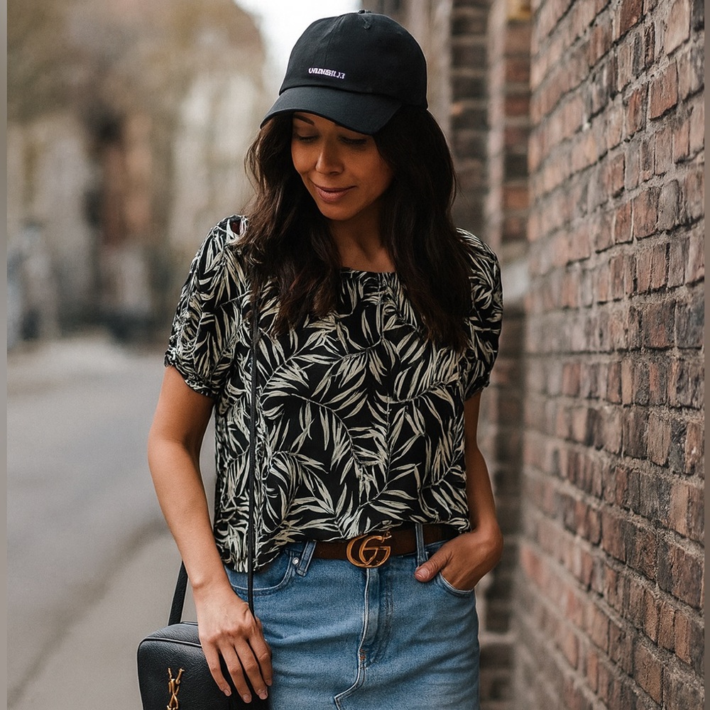 Revolve 1. State leaf Printed off shoulder blouse sep sale